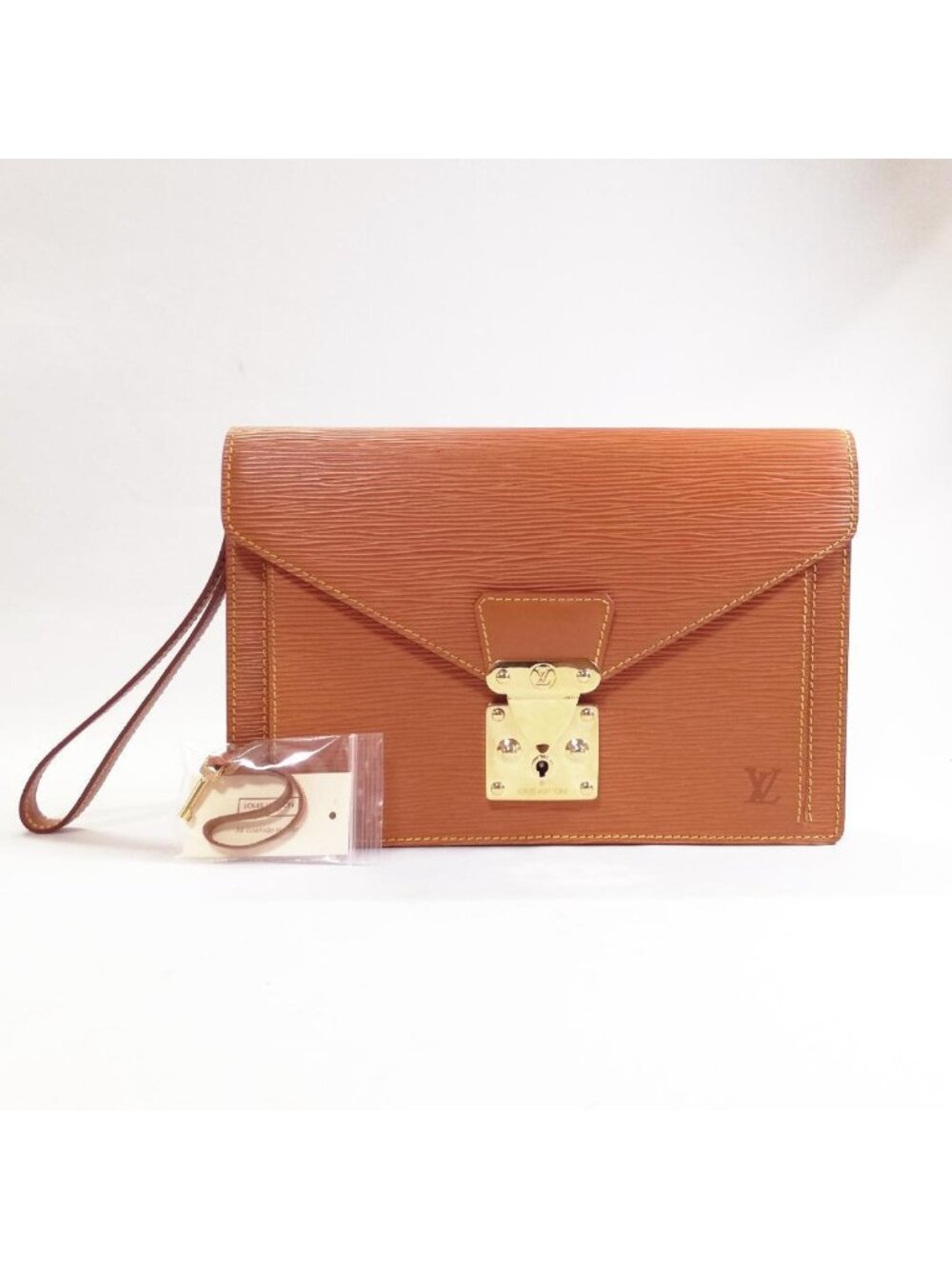 Louis Vuitton Sellier Dragonne Camel Clutch